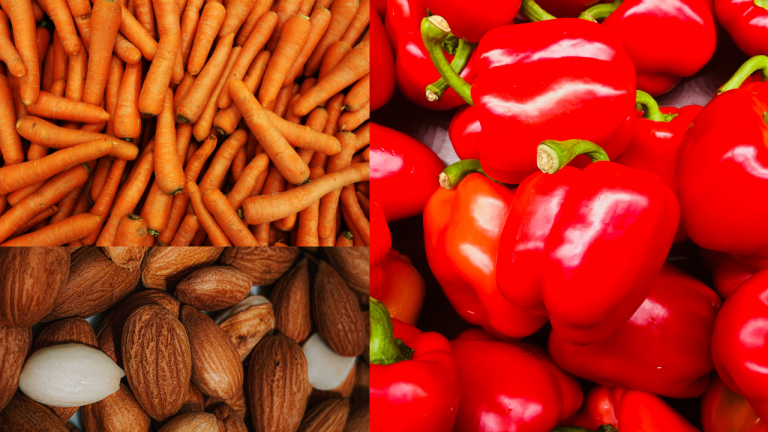 How long could someone live off Almonds, Carrots, and Red Bell Pepper?