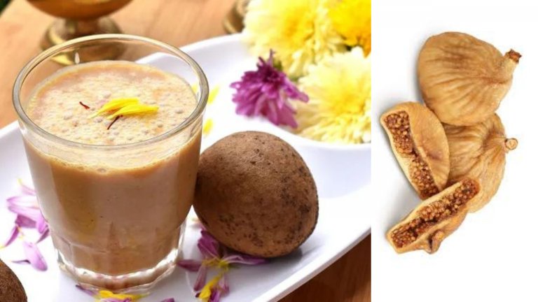 Chikoo and Fig Bliss Smoothie