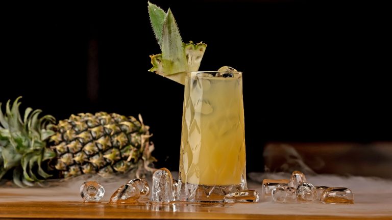 Pineapple Jaggery Cooler with Mint