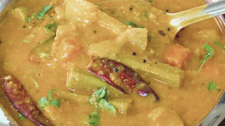 Tamarind-Spiced Arhar Dal Sambar