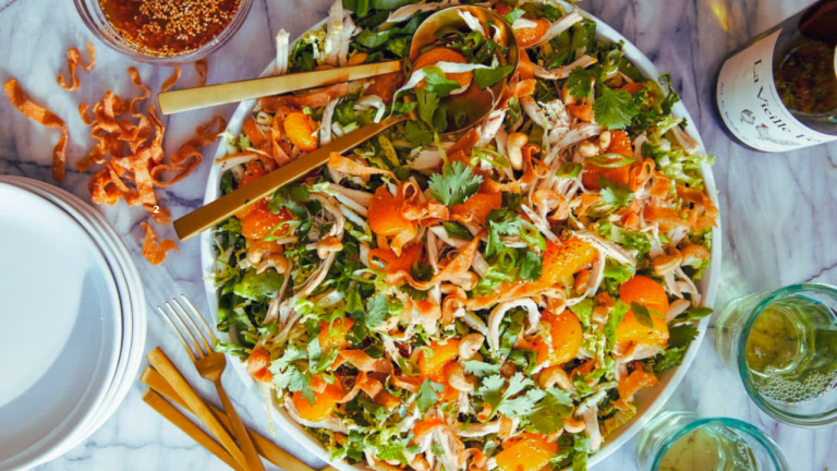 Crunchy Carrot Sprout Salad with Tahini Dressing