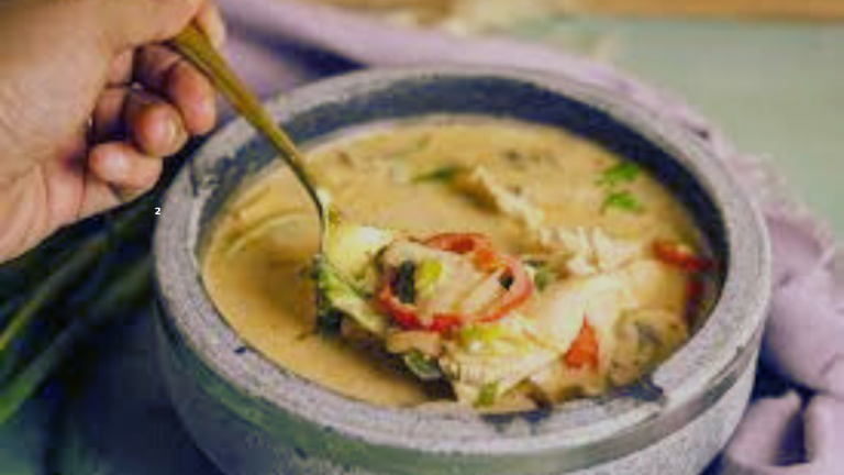 Green Papaya Lemongrass Soup with Coconut