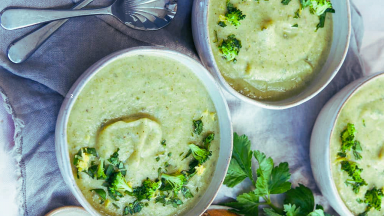 Creamy Broccoli Potato Soup with Coconut Milk