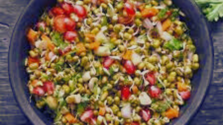 Vibrant Moong Dal and fenugreek Salad