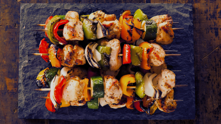 Tangy Pineapple and Vegetable Skewers