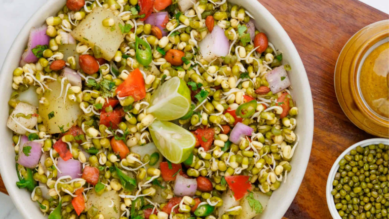 Refreshing Moong Sprout Salad