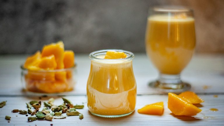 Coconut Mango Lassi Smoothie