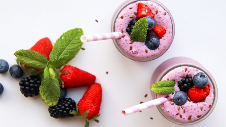 Blueberry Almond Butter Smoothie