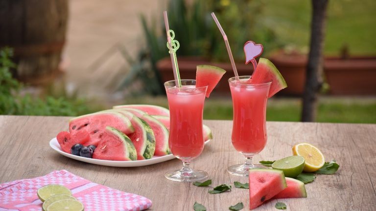 Minty Watermelon-Cucumber Refresher