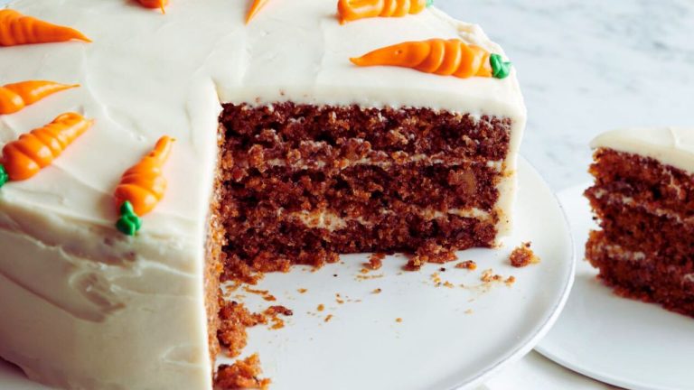 Jaggery Carrot Walnut Cake with Cashew Frosting