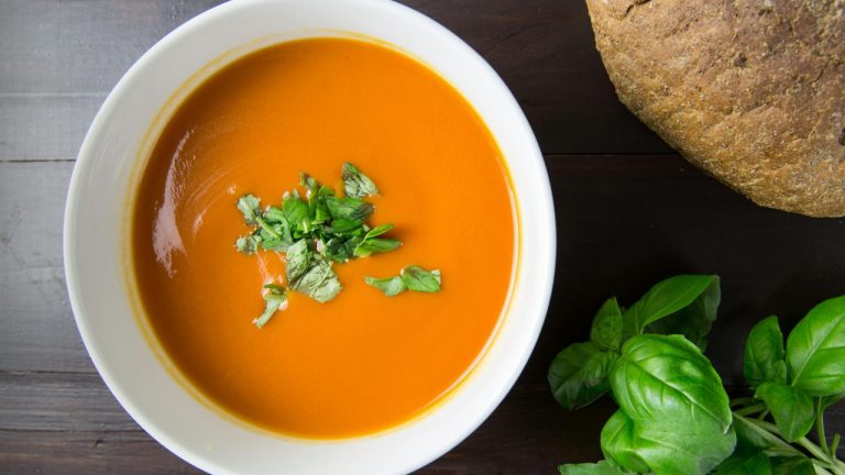 Minty Carrot Ginger Soup