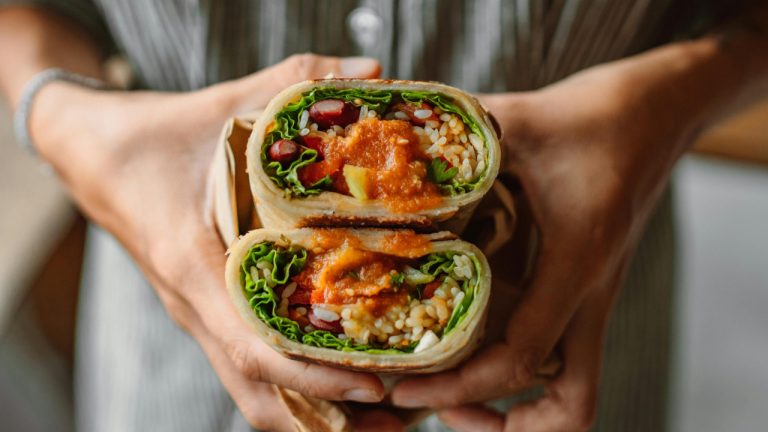Wholesome Veggie Hummus Wrap