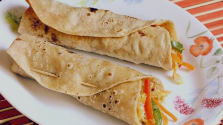 Vegetable Stuffed Wheat Chapati