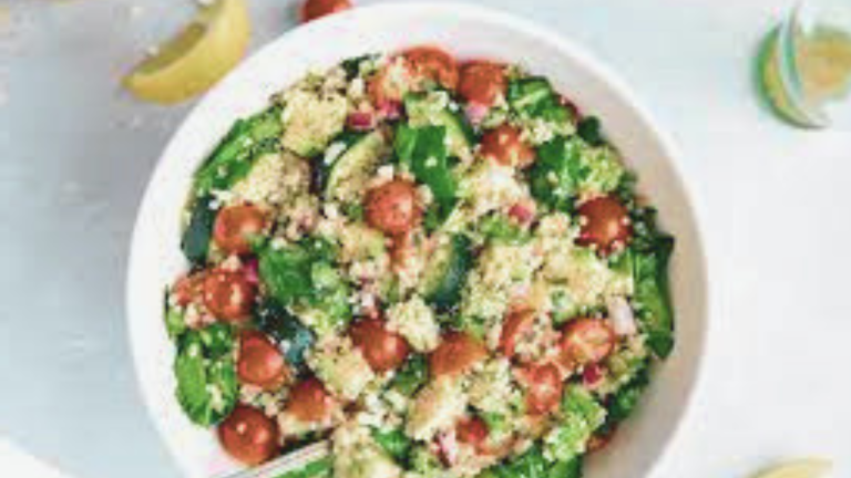 Quinoa Salad with Mixed Vegetables and Lemon-Tahini Dressing