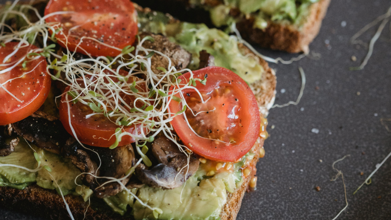 Nutrient-Packed Avocado Tomato Toast with Hemp Seeds