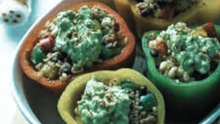 Fiesta Vegan Stuffed Peppers