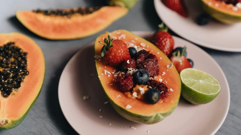 Golden Papaya Saffron Bowl