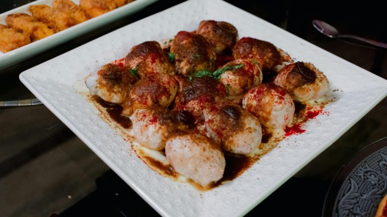 Dahi Vada (Fermented Lentil Fritters in Yogurt Sauce)