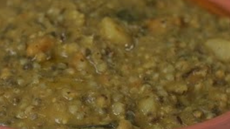 Bajra (Pearl Millet) Porridge with Ghee and Turmeric